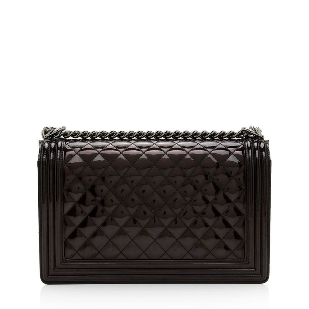 Chanel Patent Leather New Medium Boy Bag - Picture 3 of 15